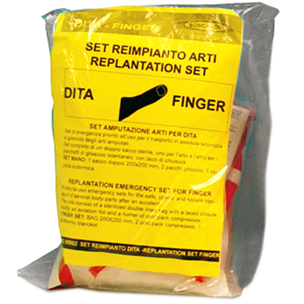 SACCA REIMPIANTO TRASPORTO RECUPERO ARTI - DITA AMPUTATE - 20x20cm - conf. sterile