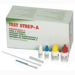 TEST STREP-A STREPTOCOCCO ANALISI TAMPONE FARINGEO - solo uso professionale - a strisce - conf.25pz