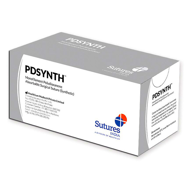 PDSYNTH - sutura monofilamento assorbibile in polidioxanone - conf. 12pz - vari calibri e misure