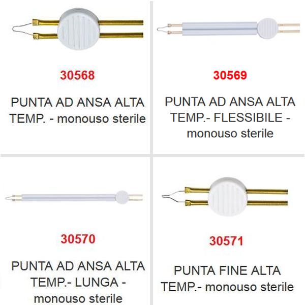 PUNTE PER TERMOCAUTERE CHANGE-A-TIP AD ANSA O FINE - sterili - conf. 10pz -  modelli vari