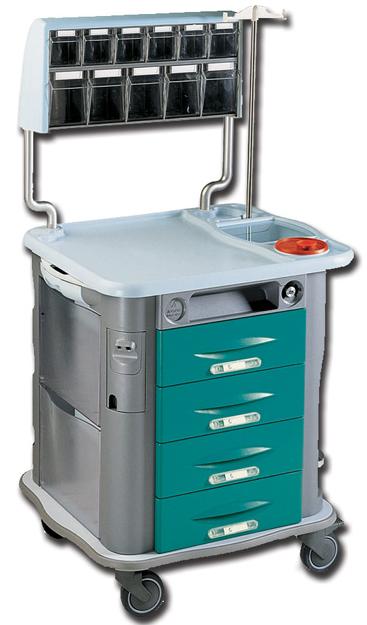 CARRELLO AURION MEDICAZIONE - verde
