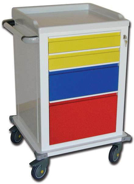  	CARRELLO MODULARE Verniciato con 2 + 1 + 1 Cassetti