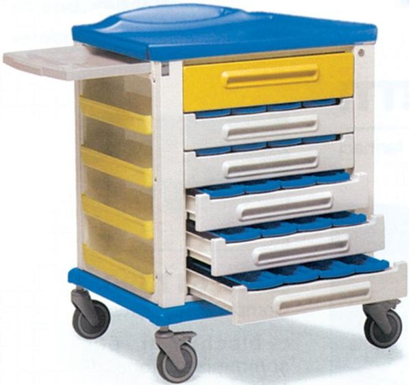 CARRELLO FARMACIA standard - 20 cassetti a 3 scomparti
