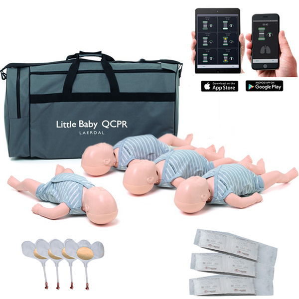 MANICHINO BLS RCP NEONATO LAERDAL BABY ANNE QCPR - per addestramento - conf 4pz