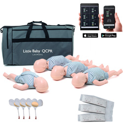 MANICHINO BLS RCP NEONATO LAERDAL BABY ANNE QCPR - per addestramento - conf 4pz