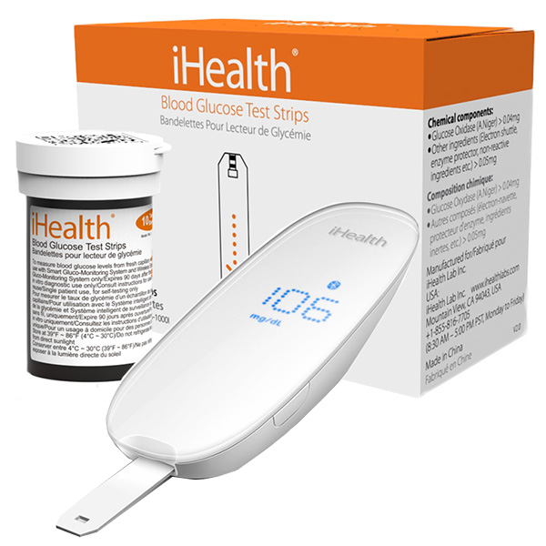 KIT GLUCOMETRO INTELLIGENTE iHEALTH BG5 wireless bluetooth