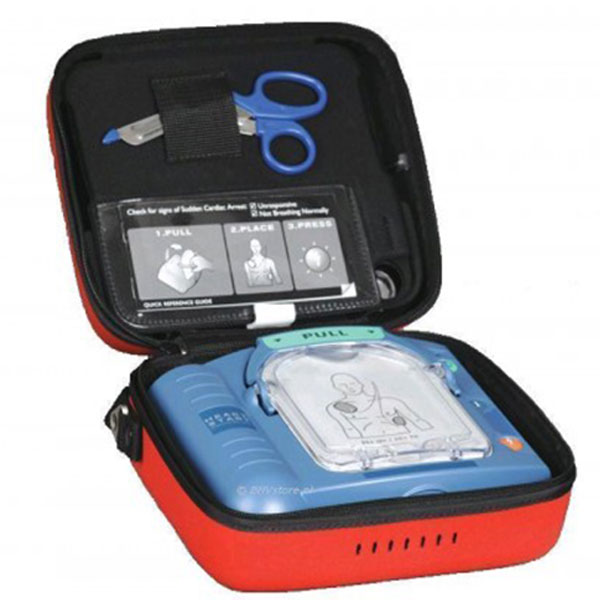 DEFIBRILLATORE PHILIPS® HS1 DAE SEMIAUTOMATICO completo con borsa