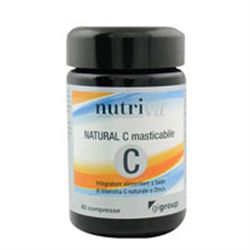 NUTRIVA NATURAL C MASTICABILE - Integratore per le difese immunitarie - compresse