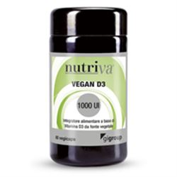 NUTRIVA VEGAN D3 - Integratore utile in caso di carenza da vitamina D - compresse