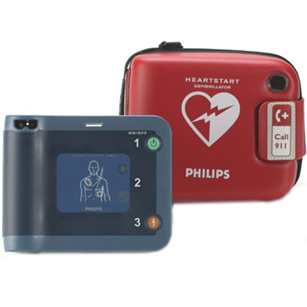 CARDIODEFIBRILLATORE PHILIPS® HEARTSTART FRx con borsa e accessori