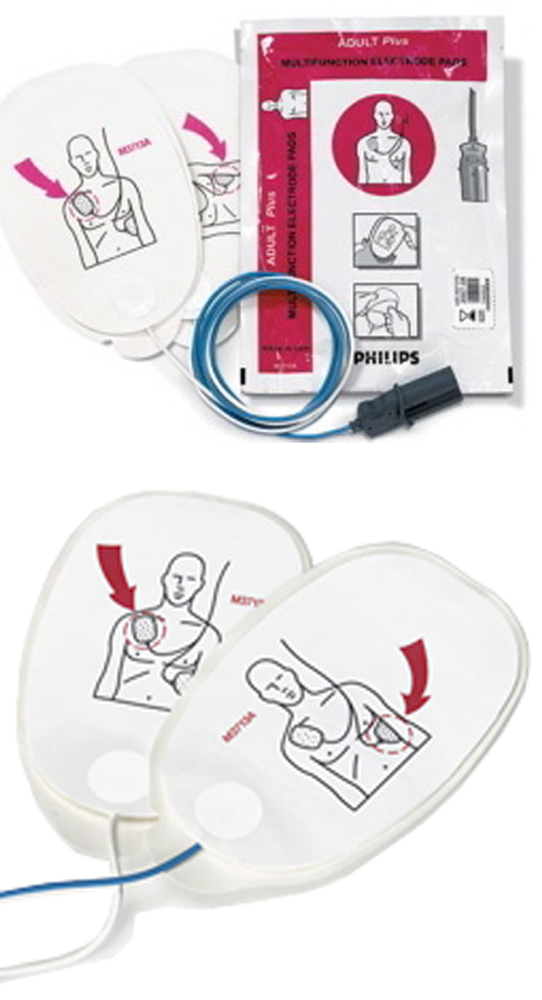 COPPIA DI PLACCHE ADULTI PER DEFIBRILLATORI PHILIPS MRX / MRX ALS / XL - conf.10pz