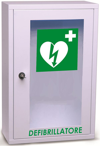 TECA DEFIBRILLATORE A MURO WALL AED - con serratura