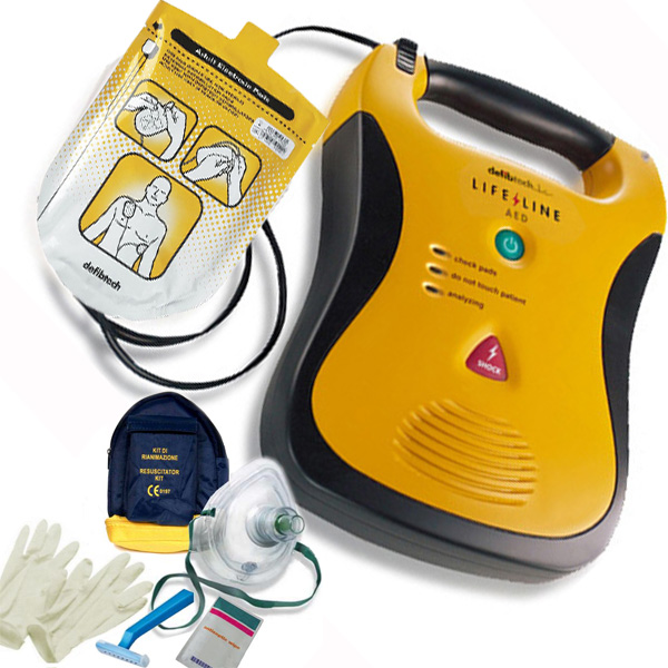 DEFIBRILLATORE SEMIAUTOMATICO DEFIBTECH LIFELINE AED - garanzia 8 anni