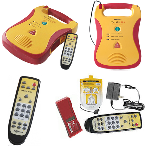 DEFIBRILLATORE SEMIAUTOMATICO LIFELINE AED - TRAINER con telecomando