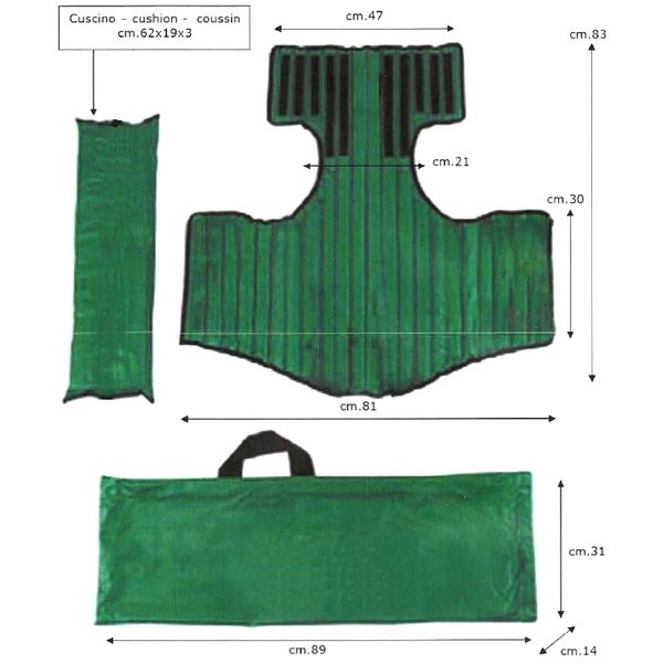 IMMOBILIZZATORE SPINALE ESTRICATORE KED ADULTO con borsa custodia