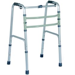 DEAMBULATORE PIEGHEVOLE - 4 PUNTALI - FISSO ED OSCILLANTE - 2 manopole imbottite - portata 130kg