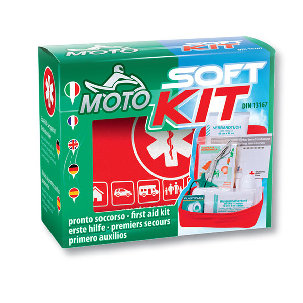 BORSETTA 626 SET DI PRIMO SOCCORSO SOFT KIT MOTO a norma DIN13167