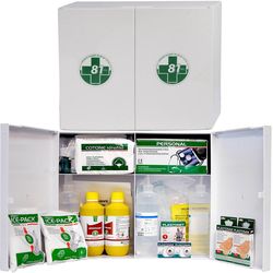 KIT PRONTO SOCCORSO - ARMADIETTO 626 PLASTICA - 45x38x13cm - ALLEGATO 1 - oltre 2 lavoratori