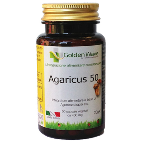AGARICUS 50 - INTEGRATORE ALIMENTARE PER IL METABOLISMO DEI CARBOIDRATI ED IL SISTEMA IMMUNITARIO - Conf. 60 capsule