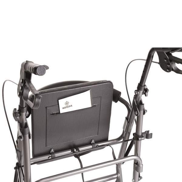 DEAMBULATORE / ROLLATOR PIEGHEVOLE 4 RUOTE CON SEDUTA IMBOTTITA