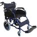 CARROZZINA / SEDIA A ROTELLE DA TRANSITO PIEGHEVOLE PER DISABILI - ingombro max 58cm