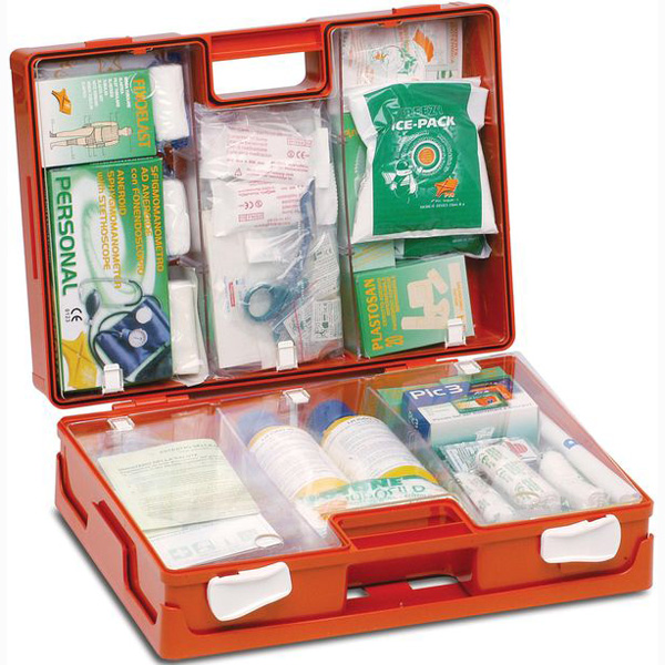 KIT PRONTO SOCCORSO VALIGETTA - 45x34x15cm - ALLEGATO 1 maggiorato - oltre 2 lavoratori