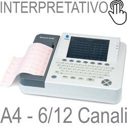 ELETTROCARDIOGRAFO / ECG EDAN SE-1200 12 DERIVAZIONI - 6/12 canali - touch screen - interpretativo