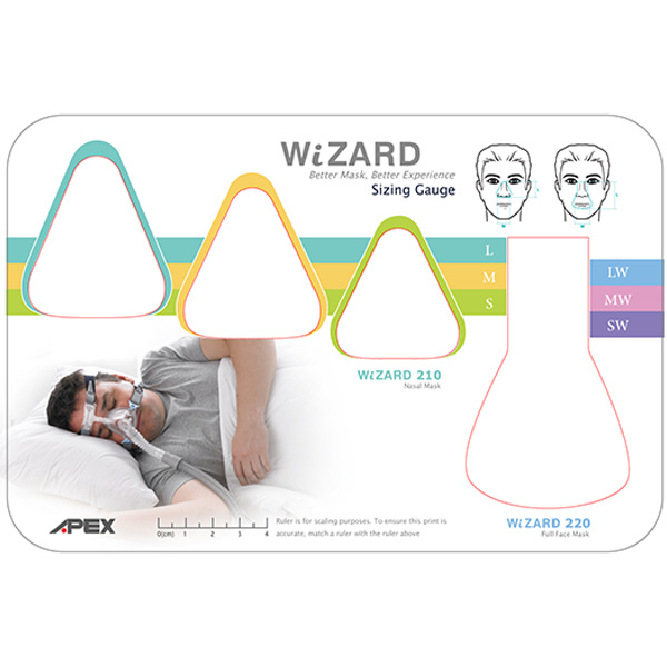 MASCHERA FACCIALE PER C-PAP TERAPIA - misure varie
