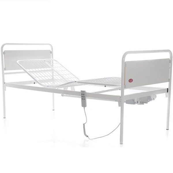 LETTO DEGENZA A TRE SNODI ELETTRICO - 206x93xH.104cm - portata 135kg - piedini con KIT ANTIDECUBITO OMAGGIO