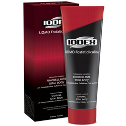 CREMA RIMODELLANTE UOMO IODEX con Fosfatidilcolina, Caffeina, Cola Acuminata - Flacone da 220ml