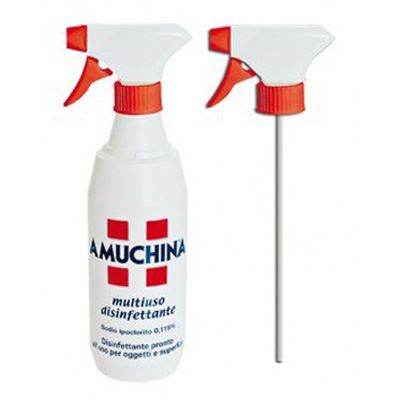 AMUCHINA DISINFETTANTE SPRAY PRONTO USO A BASE  DI IPOCLORITO DI SODIO 0,115% 500 ml - Multiuso