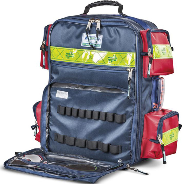 ZAINO BORSA EMERGENZA SOCCORSO "AMBUMED" - 56x50x25cm - vuoto