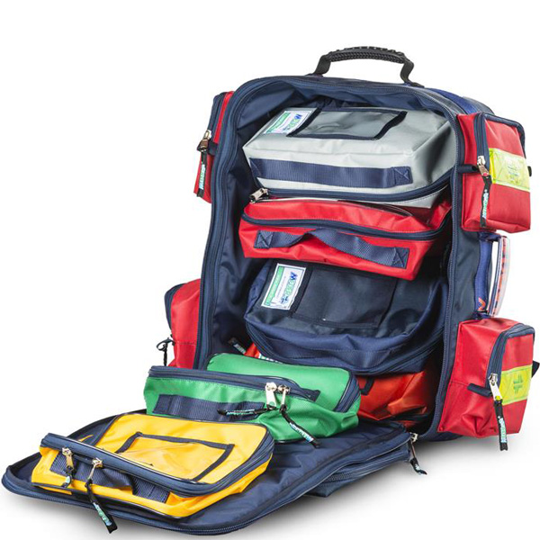 ZAINO BORSA EMERGENZA SOCCORSO "AMBUMED" - 56x50x25cm - vuoto