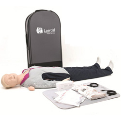 MANICHINO BLS PER ADDESTRAMENTO RCP RESUSCI ANNE QCPR CORPO INTERO con trolley - SkillGuide opzionale