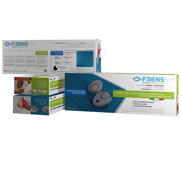 KIT TAPPETINO + 1 TRASMETTITORE ed 1 RICEVITORE per MONITORAGGIO PAZIENTI ALZHEIMER allettati FIDENS HOME