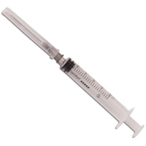 SIRINGHE MONOUSO STERILI 3PZ - 2,5ml - CON AGO G22 x 1-1/4"(07,7x32mm)- LUER CENTRALE - conf.100pz