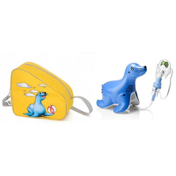AEROSOL A PISTONE PHILIPS AVENT SAMI THE SEAL con nebulizzatore SideStream sterilizzabile adatto per i bambini