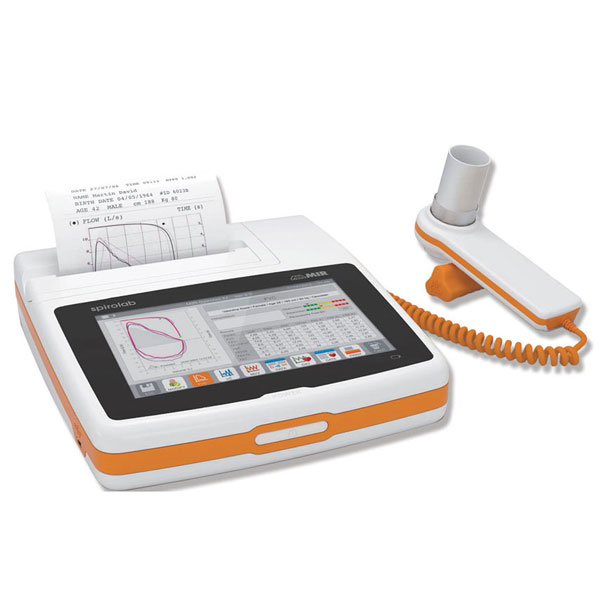 SPIROMETRO MIR TOUCHSCREEN SPIROLAB 7 con SpO2, display a colori, stampante e software PC