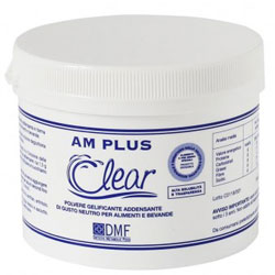 AM PLUS CLEAR - POLVERE ADDENSANTE PER ALIMENTI E BEVANDE A BASE DI GOMMA DI XANTHAN E MALTODESTRINE - Conf.125gr