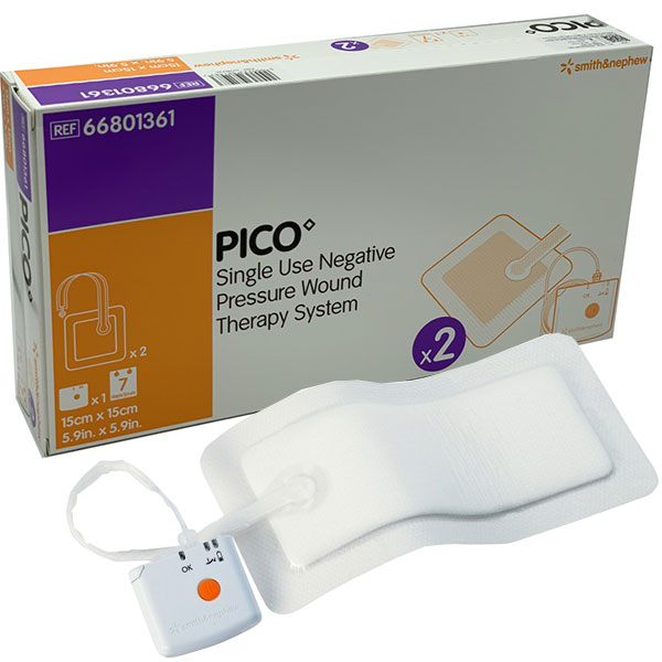 TERAPIA PRESSIONE NEGATIVA PICO per 7gg - n.1 pompa + n.1 medicazione 15x15