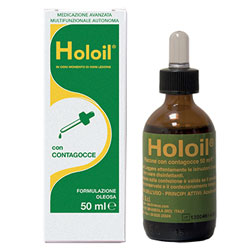 CICATRIZZANTE NATURALE HOLOIL - MEDICAZIONE AVANZATA - Flacone da 50ml con contagocce