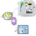 COPPIA DI PIASTRE ELETTRODI MONOPAZIENTE UNI PADZ PER DEFIBRILLATORE ZOLL AED 3 - adulto / pediatrico