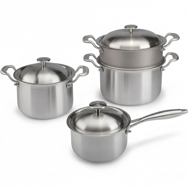 BATTERIA DI PENTOLE IN TITANIO S3-7