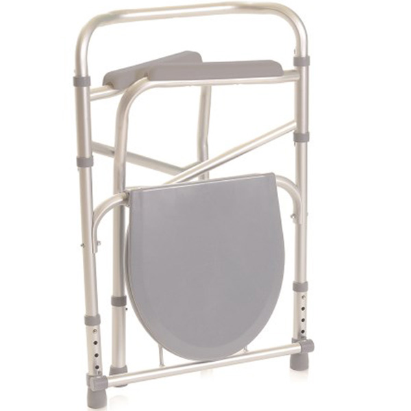 RIALZO STABILIZZANTE PER WC IN ALLUMINIO ANODIZZATO - 4 funzioni in 1 – Pieghevole – Onda