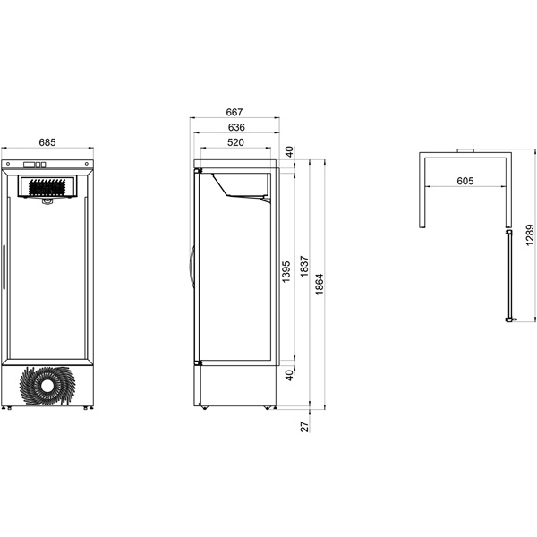 M-VPV 460 CLASSIC WHITE R290 +1°/+15°C