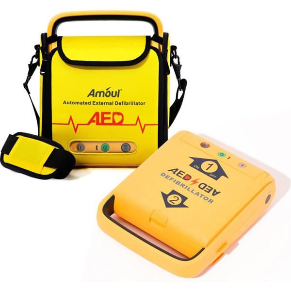 DEFIBRILLATORE SEMIAUTOMATICO AMOUL i5 con schermo 7" - completo di accessori con borsa - adulto / pediatrico
