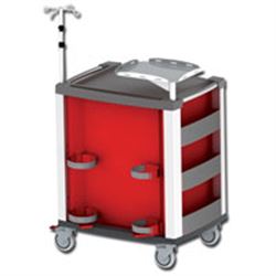 CARRELLO MULTIFUNZIONE MEDI KART - portata 200kg - 61x81xh.97cm - arancione
