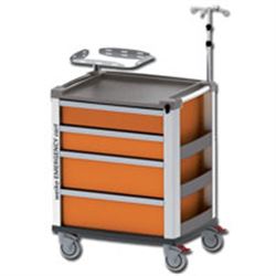 CARRELLO MULTIFUNZIONE MEDI KART - portata 200kg - 61x81xh.97cm - arancione