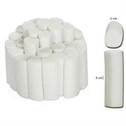 RULLI SALIVARI DI COTONE - diam.1x3,8cm - conf.10000pz