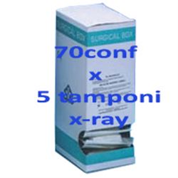 TAMPONI DI COTONE STERILI - 5x5cm - x-ray - conf.350pz